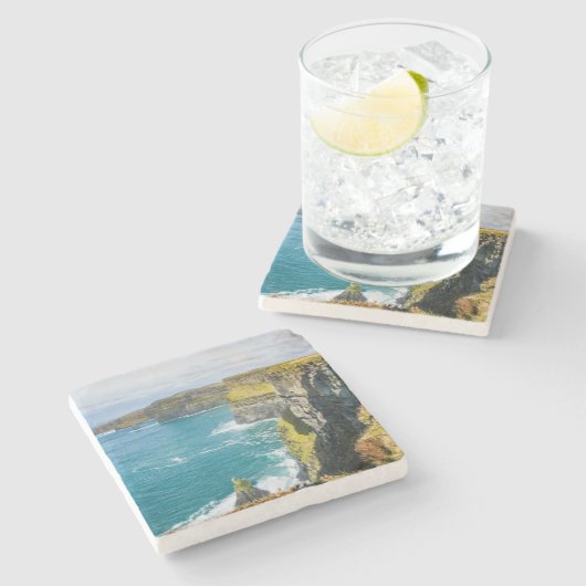 アイルランドのモハーの崖 ストーンコースター (横)