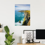 アイルランドのモハーの崖 ポスター (ホームオフィス)