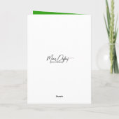 アイルランドのラッキークローバー鉢植え カード (裏面)