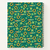 アイルランドのラッキーグリーンパターン ノートブック (裏面)