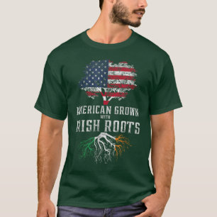 アイルランドのルーツで栽培されたアメリカ人 Tシャツ