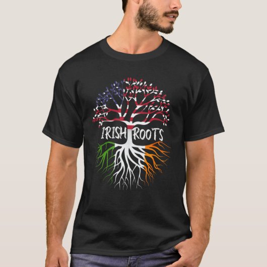 アイルランドのルーツで栽培されるアメリカ人 Tシャツ (正面)