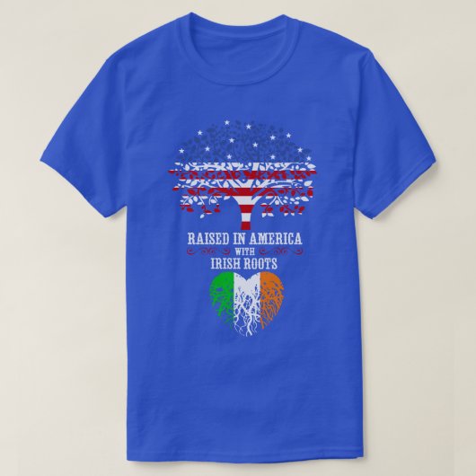 アイルランドのルーツを持つアメリカで育つ Tシャツ (デザイン正面)