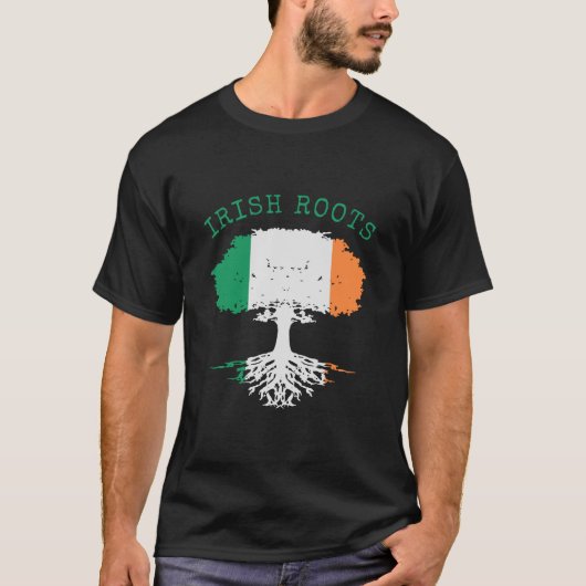 アイルランドのルーツ ファミリーツリー Tシャツ (正面)
