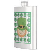 アイルランドのレプラーシャンとシャムロックの幸運 フラスク (左)