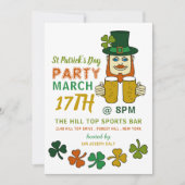 アイルランドのレプレシャン、セントパトリックの日パーティー 招待状 (正面)
