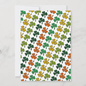 アイルランドのレプレシャン、セントパトリックの日パーティー 招待状 (裏面)