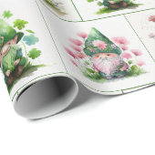 アイルランドのレプレショーーンとシャムロック ラッピングペーパー (ロールコーナー)