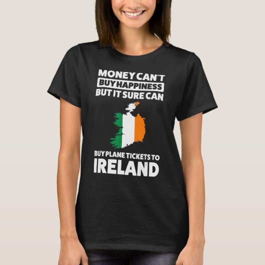 アイルランドのロ買ーに飛行機チケットできるはずだ Tシャツ (正面)