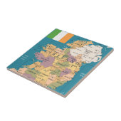 アイルランドのヴィンテージの地図 タイル (側面)