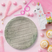 アイルランドのヴィンテージの楽譜、緑の身に着けていること ペーパープレート (パーティー)