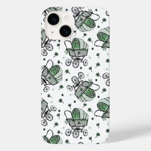 アイルランドのヴィンテージベビーキャリッジ母になる Case-Mate iPhoneケース (裏面)