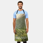 アイルランドのヴィンテージ写真：Antrim エプロン (着用した状態)