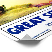 アイルランドのヴィンテージ旅行のポスターの復元 ポスター (角)