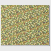 アイルランドのヴィンテージ旅行を訪れる ラッピングペーパー (フラット)