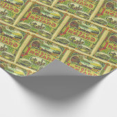 アイルランドのヴィンテージ旅行を訪れる ラッピングペーパー (角)