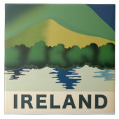 アイルランドのヴィンテージ旅行ポスターのキャンバス印刷 タイル (正面)