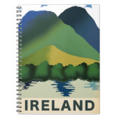 アイルランドのヴィンテージ旅行ポスター ノートブック (正面)