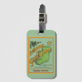 アイルランドのヴィンテージ鉄道観光ガイド  ラゲッジタグ (正面縦)