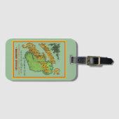 アイルランドのヴィンテージ鉄道観光ガイド  ラゲッジタグ (正面横)