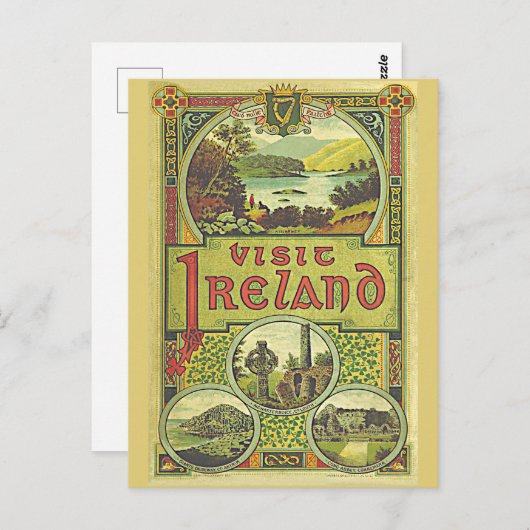 アイルランドのヴィンユニークテージ旅行を訪れる ポストカード (正面/裏面)