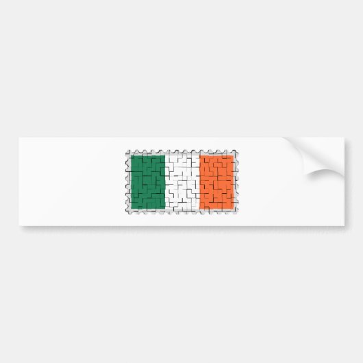アイルランドの三色 バンパーステッカー (正面)