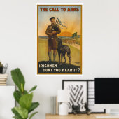 アイルランドの世界大戦で武器を求める声 ポスター (ホームオフィス)