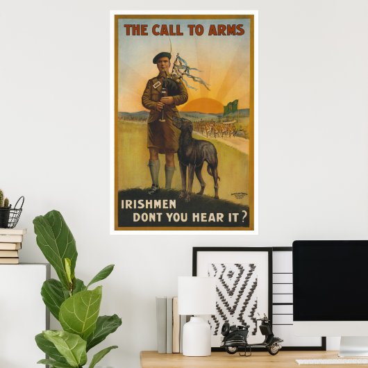 アイルランドの世界大戦で武器を求める声 ポスター (ホームオフィス)