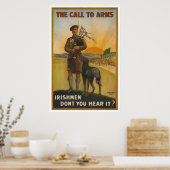 アイルランドの世界大戦で武器を求める声 ポスター (キッチン)
