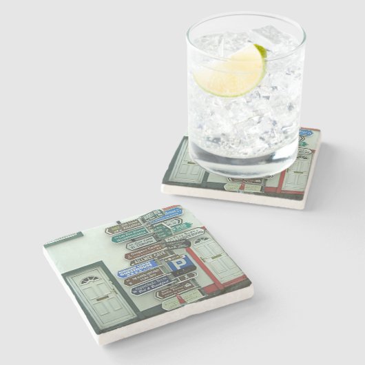 アイルランドの交通標識、アイルランドの大理石のコースター ストーンコースター (横)