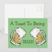 アイルランドの人々に乾杯 ポストカード (正面/裏面)