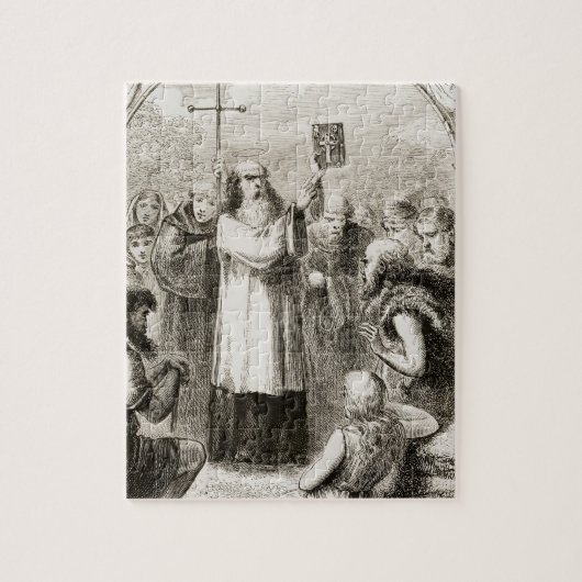 アイルランドの人々に4つを示すセントパトリック ジグソーパズル (縦)