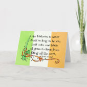 アイルランドの人は決して酔った挨拶状ではないです カード (正面)