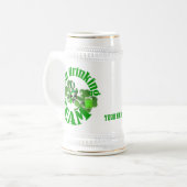 アイルランドの個人化された飲みチーム ビールジョッキ (正面左)