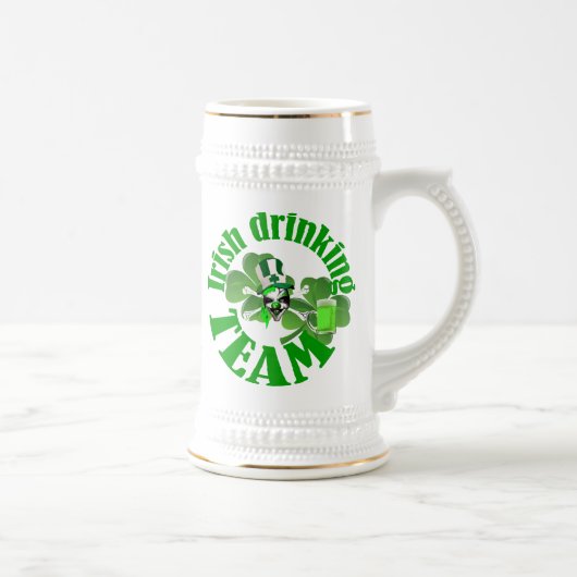アイルランドの個人化された飲みチーム ビールジョッキ (右)
