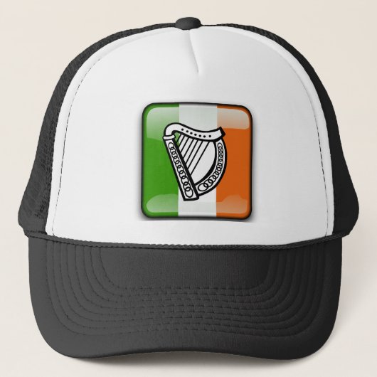 アイルランドの光沢のある旗 キャップ (正面)