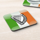 アイルランドの光沢のある旗 コースター (左側)