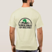 アイルランドの公式日焼け止め パブ tシャツ (裏面)