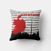 アイルランドの写実的な枕 クッション (裏面)