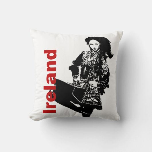 アイルランドの写実的な枕 クッション (正面)