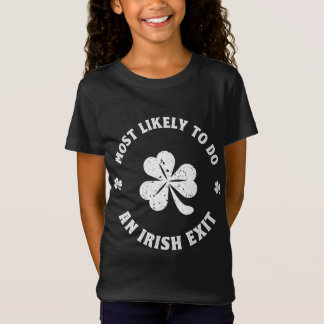 アイルランドの出口のセント・パトリックを行うおもしろい可能性が最も高い Tシャツ