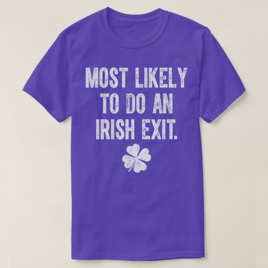 アイルランドの出口を行う可能性が最も高い Tシャツ (デザイン正面)