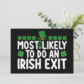 アイルランドの出口セントパトリックの日を行う可能性が最も高い 招待状 (スタンド正面)