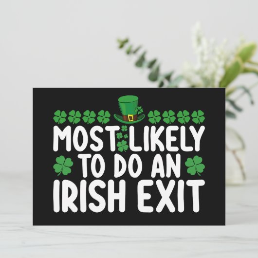 アイルランドの出口セントパトリックの日を行う可能性が最も高い 招待状 (スタンド正面)