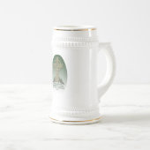 アイルランドの初期ユダヤ人のクリスマスの陶磁器ビールステイン ビールジョッキ (正面右)