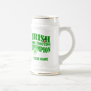アイルランドの卓球チャンピオン。 ビールジョッキ