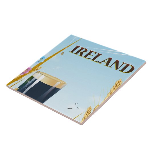 アイルランドの印刷の景観旅行ポスター タイル (側面)