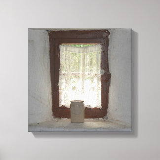 アイルランドの古い台所の窓 キャンバスプリント