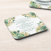 アイルランドの古い祝福（ゴールドダストとローズ） コースター (左側)