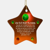 アイルランドの古い賛美クリスマスの星 セラミックオーナメント (右)